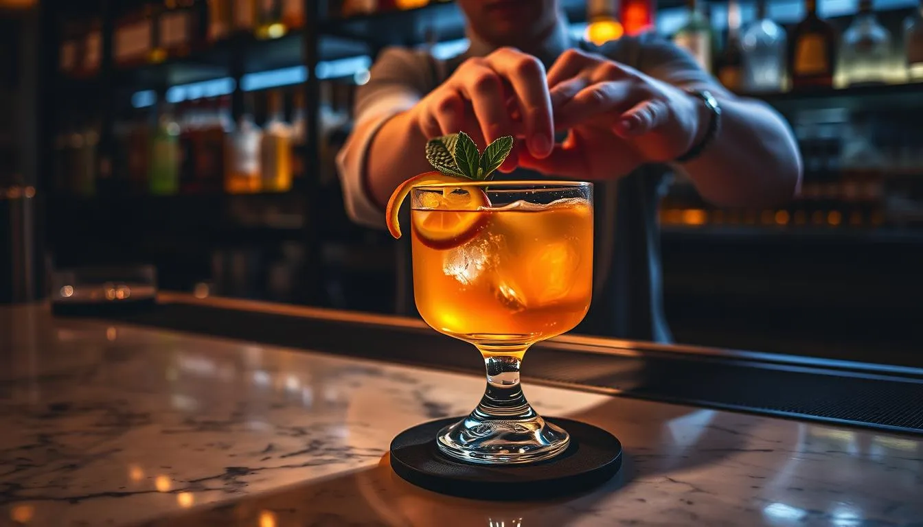 cocktail presentation