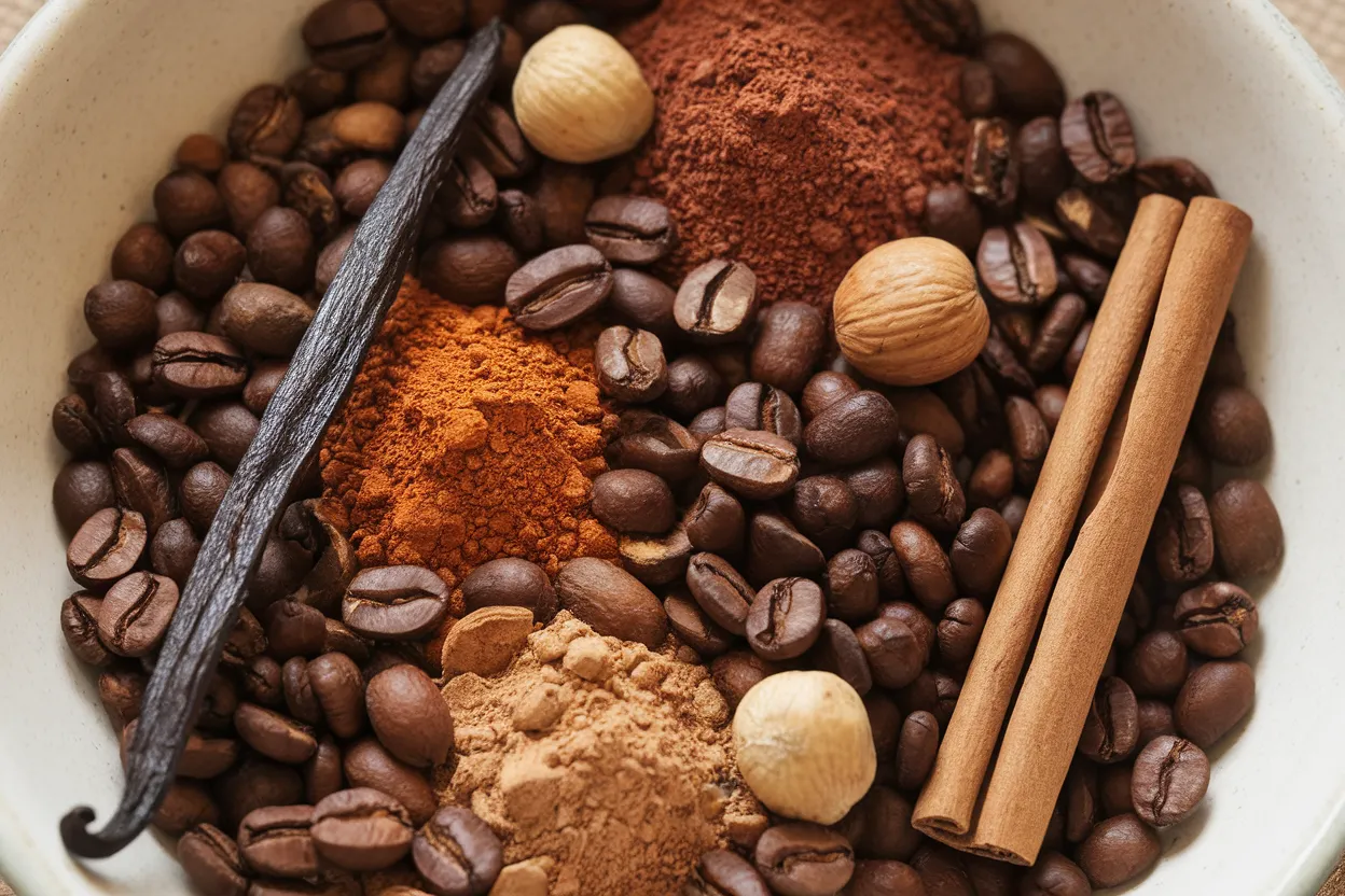 vanilla cinnamon nutmeg flavored coffee