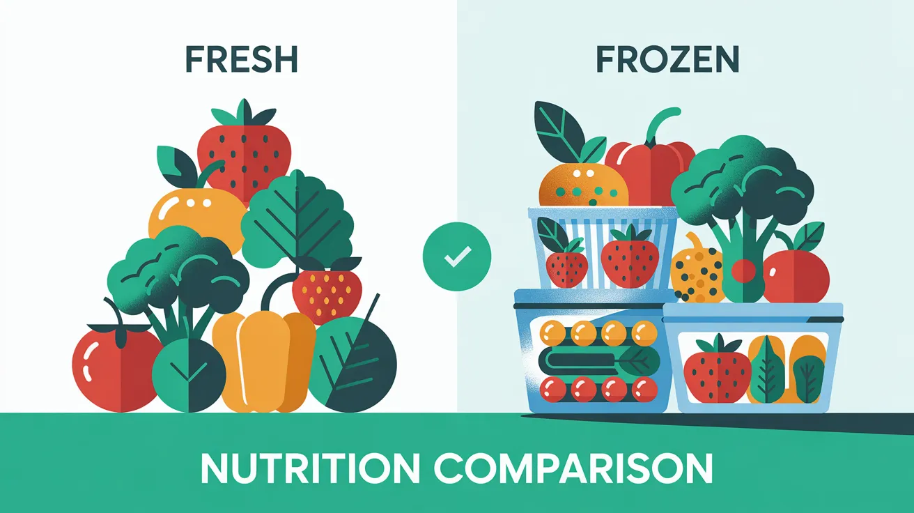 fresh fruits vs. frozen fruits