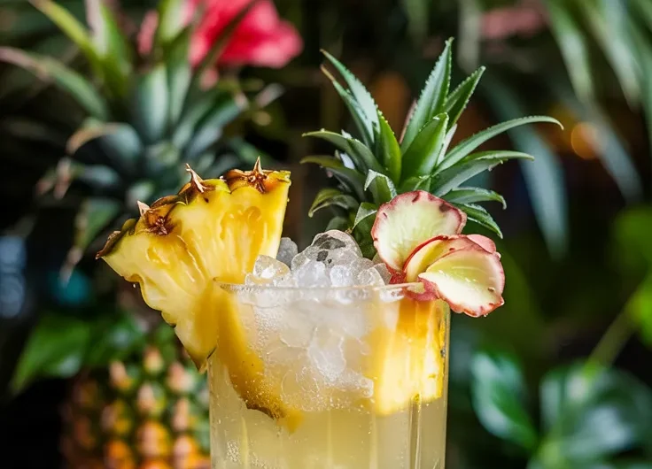 Pineapple Ginger Sparkler (Mocktail)