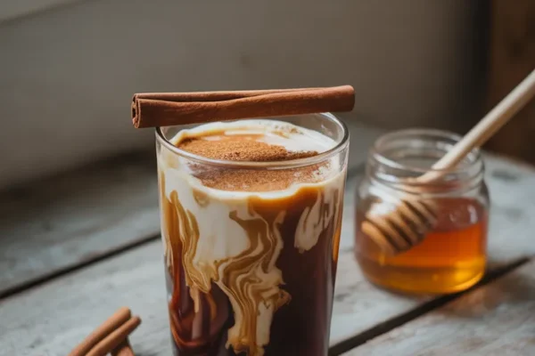 cold brew honey cinnamon latte