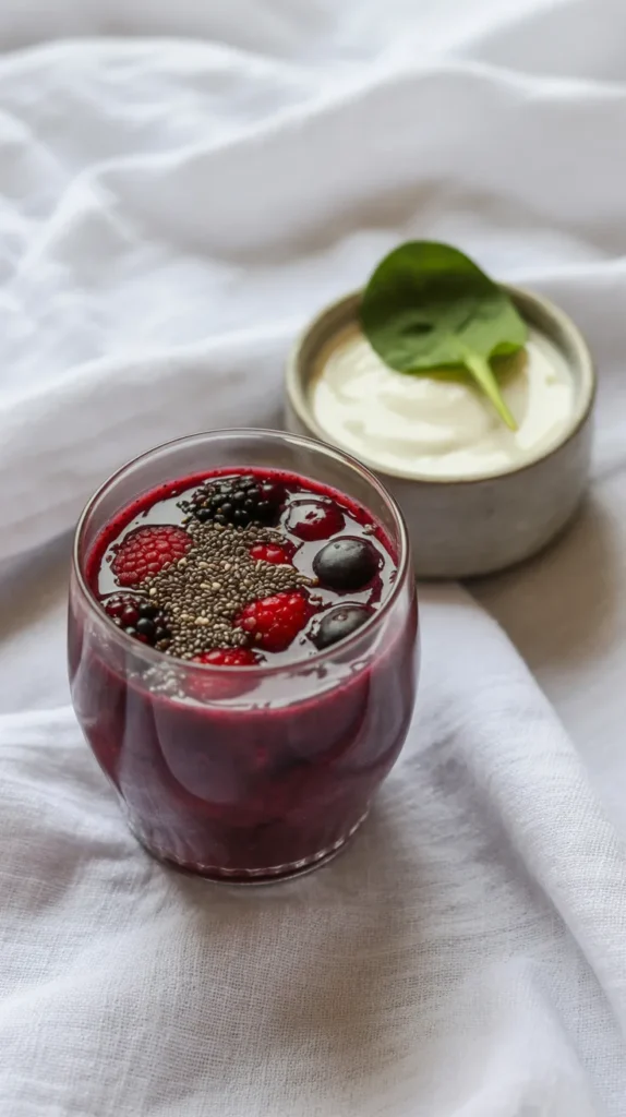 Greek yogurt berry bliss smoothie