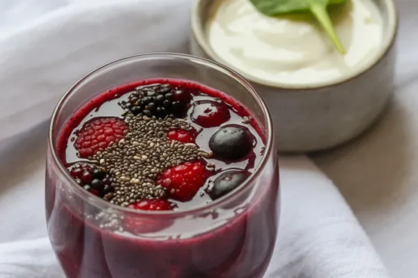 Greek yogurt berry bliss smoothie